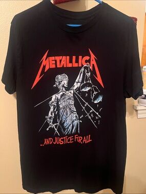 Metallica and justice for all TShirt Mens Large